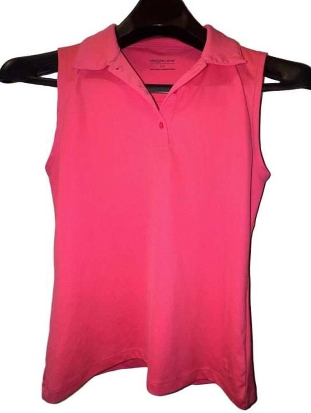Maggie Lane Women's Pink Sleeveless Golf Polo Shirt Size S